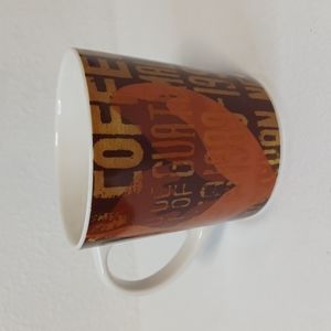 Starbucks Coffee Large Mug - 2006 - GUATEMALA - Brown and Orange Leaf